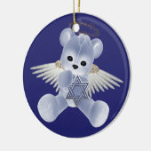 Chanoeka Teddy Bear Keramisch Ornament (Links)
