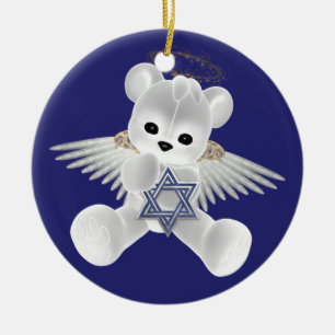 Chanoeka Teddy Bear Keramisch Ornament