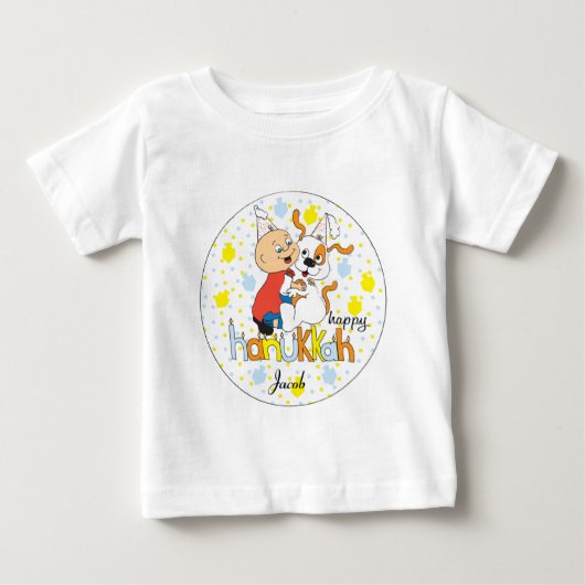 Chanoeka Tee Shirt Kinder Personaliseren (Voorkant)