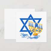 Chanoeka uitnodiging, aanpassen kaart (Voorkant / Achterkant)