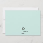 Chanoeka Uitnodiging voor viering (Achterkant)