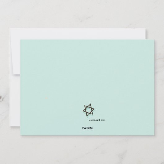 Chanoeka Uitnodiging voor viering (Achterkant)