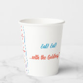 Chanoeka Vakantie diner 8 oz. Papieren Bekers (Achterkant)