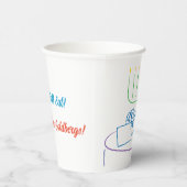 Chanoeka Vakantie diner 8 oz. Papieren Bekers (Rechts)