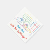 Chanoeka Vakantie Diner Servet (Hoek)