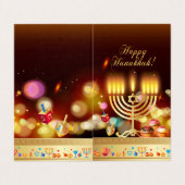 Chanoeka Vakantie Festival van Lichten Wenskaart Kaart (Buitenkant ongevouwen)