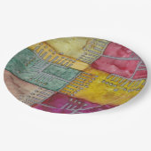 Chanoeka verloor een menora papieren bordje (Gekanteld)