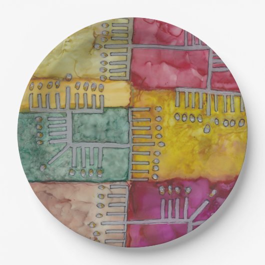 Chanoeka verloor een menora papieren bordje (Voorkant)