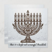Chanoeka-viering Feestdagenkaart (Voorkant / Achterkant)