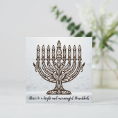 Chanoeka-viering Feestdagenkaart (Staand voorkant)