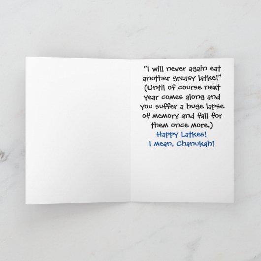 Chanoeka Wenskaart met Envelop Feestdagen Kaart (Binnen)