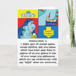 Chanoeka Wenskaart met Envelop Feestdagen Kaart