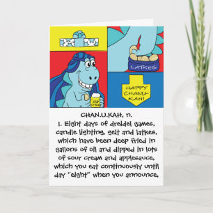 Chanoeka Wenskaart met Envelop Feestdagen Kaart
