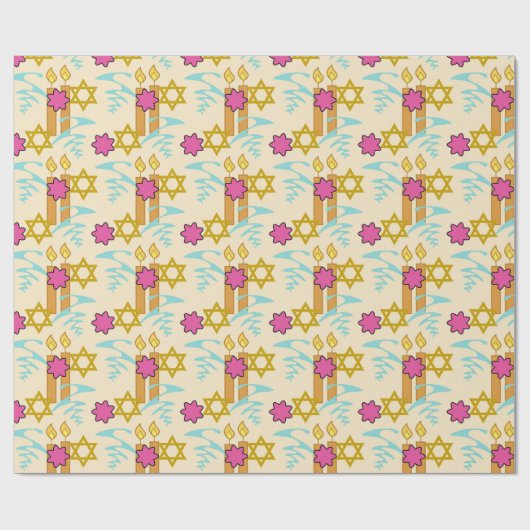 Chanoeka Wrapping Papier Party Supplies (Vlak)