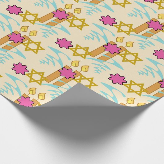 Chanoeka Wrapping Papier Party Supplies (Hoek)