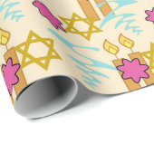 Chanoeka Wrapping Papier Party Supplies (Rol Hoek)