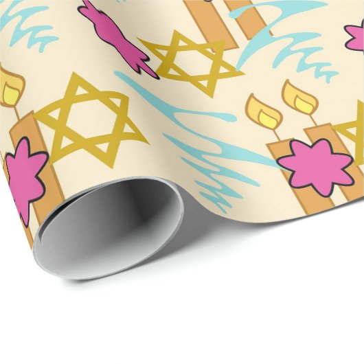 Chanoeka Wrapping Papier Party Supplies (Rol Hoek)