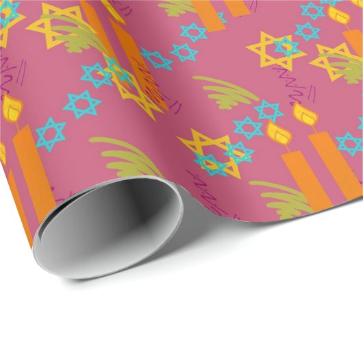Chanoeka Wrapping Papier Party Supplies (Rol Hoek)