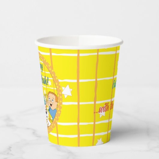 Chanoeka Zeevie en Vrienden 8 oz. Papieren Bekers (Links)