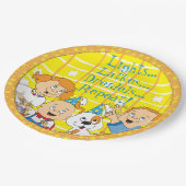 Chanoeka Zeevie en Vrienden Papieren Bordje (Gekanteld)