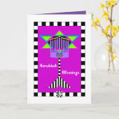 Chanoeka Zegeningen wenskaart Kaart (Gele Bloem)