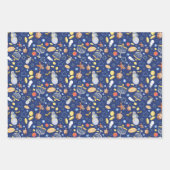 Chanoekatflat Gift Wrap (3 vellen) Inpakpapier Vel (Voorkant 3)