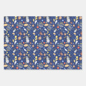 Chanoekatflat Gift Wrap (3 vellen) Inpakpapier Vel (Voorkant)