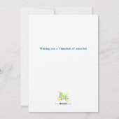 Chanokah Feestdagenkaart (Achterkant)