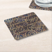 Chanokah Spinning Golds Kartonnen Onderzetters (Schuin)