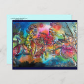 CHANSON DE ROLAND / STRIJD VAN RIDDERS IN TOERNOOI BRIEFKAART (Voorkant / Achterkant)