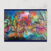 CHANSON DE ROLAND / STRIJD VAN RIDDERS IN TOERNOOI BRIEFKAART (Voorkant)