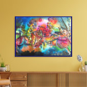 CHANSON DE ROLAND / STRIJD VAN RIDDERS IN TOERNOOI CANVAS AFDRUK (Insitu (Woonkamer))