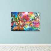 CHANSON DE ROLAND / STRIJD VAN RIDDERS IN TOERNOOI CANVAS AFDRUK (Insitu (Houten vloer))