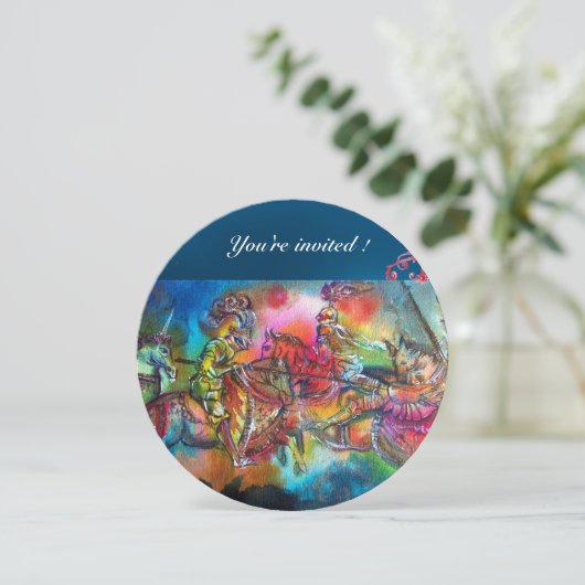 CHANSON DE ROLAND / STRIJD VAN RIDDERS IN TOERNOOI KAART (Staand voorkant)