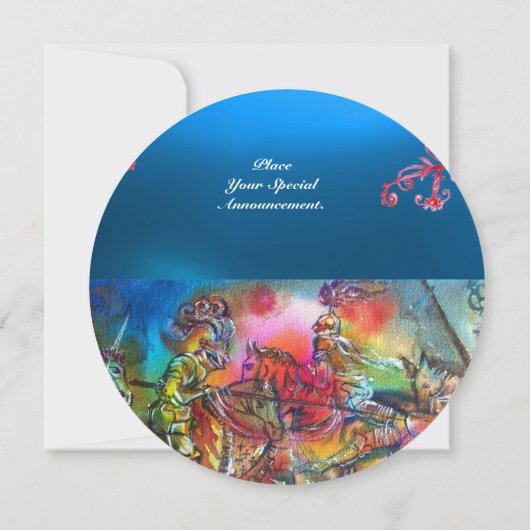 CHANSON DE ROLAND / STRIJD VAN RIDDERS IN TOERNOOI KAART (Achterkant)