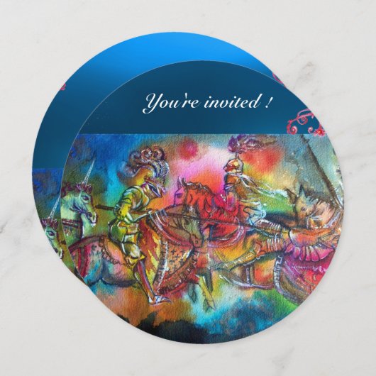 CHANSON DE ROLAND / STRIJD VAN RIDDERS IN TOERNOOI KAART (Voorkant / Achterkant)