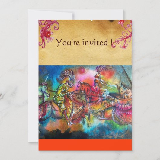 CHANSON DE ROLAND / STRIJD VAN RIDDERS IN TOERNOOI KAART (Voorkant)