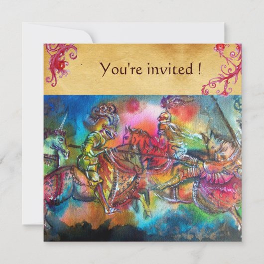 CHANSON DE ROLAND / STRIJD VAN RIDDERS IN TOERNOOI KAART (Voorkant)