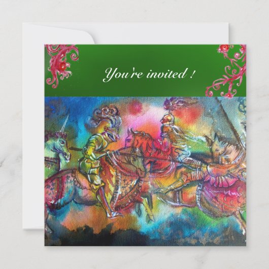 CHANSON DE ROLAND / STRIJD VAN RIDDERS IN TOERNOOI KAART (Voorkant)