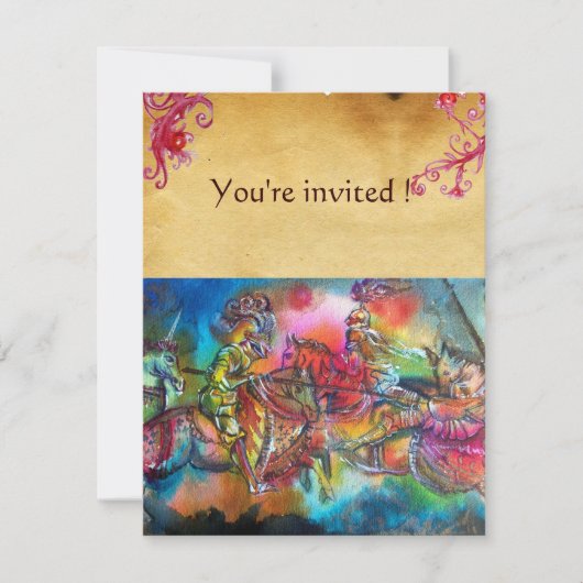 CHANSON DE ROLAND / STRIJD VAN RIDDERS IN TOERNOOI KAART (Voorkant)