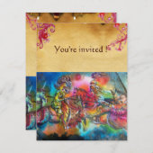 CHANSON DE ROLAND / STRIJD VAN RIDDERS IN TOERNOOI KAART (Voorkant / Achterkant)