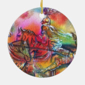 CHANSON DE ROLAND / STRIJD VAN RIDDERS IN TOERNOOI KERAMISCH ORNAMENT (Achterkant)