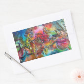 CHANSON DE ROLAND / STRIJD VAN RIDDERS IN TOERNOOI RECHTHOEKIGE STICKER (Envelop)