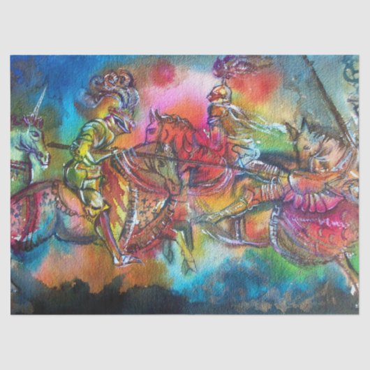 CHANSON DE ROLAND / STRIJD VAN RIDDERS IN TOERNOOI TISSUEPAPIER (Voorkant)