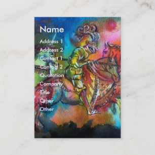 CHANSON DE ROLAND / STRIJD VAN RIDDERS IN TOERNOOI VISITEKAARTJE