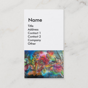 CHANSON DE ROLAND / STRIJD VAN RIDDERS IN TOERNOOI VISITEKAARTJE