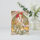 Chansons D'aieules Theater Advertisement Briefkaart (Staand voorkant)