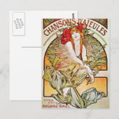 Chansons D'aieules Theater Advertisement Briefkaart (Voorkant / Achterkant)