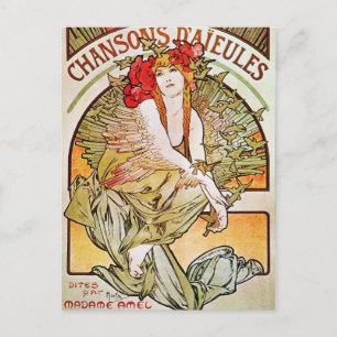 Chansons D'aieules Theater Advertisement Briefkaart