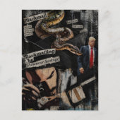 Chantage Politieke Collage Briefkaart (Voorkant)